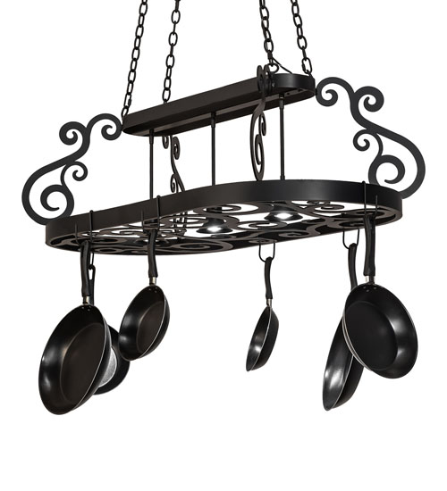 48" Long Neo 3 Light Pot Rack | 250739