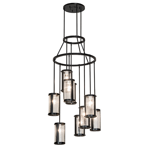 30" Wide Cartier 9 Light Cascading Chandelier | 257212