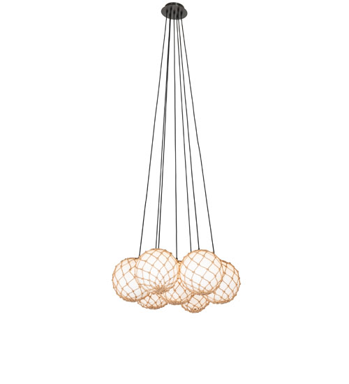 32" Wide Malla Pelota 7 Light Pendant | 273117