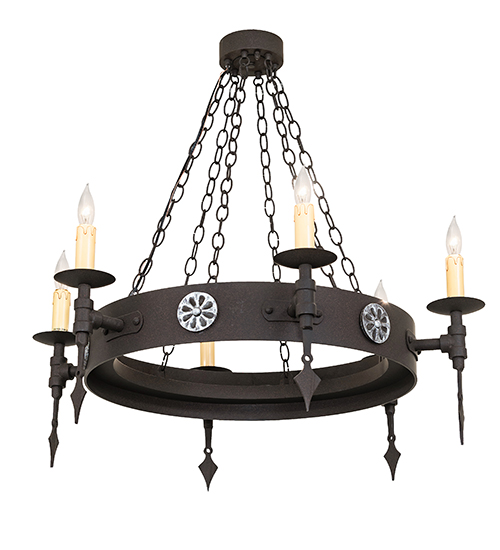 34" Wide Warwick 6 LT Chandelier | 67719