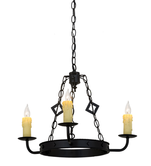 24"W Elvita 3 LT Chandelier | 115232