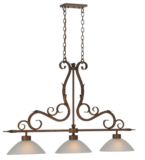 49" Long Zamora 3 Light Island Pendant | 115763