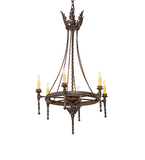 24" Wide Amaury 6 Light Chandelier | 116297