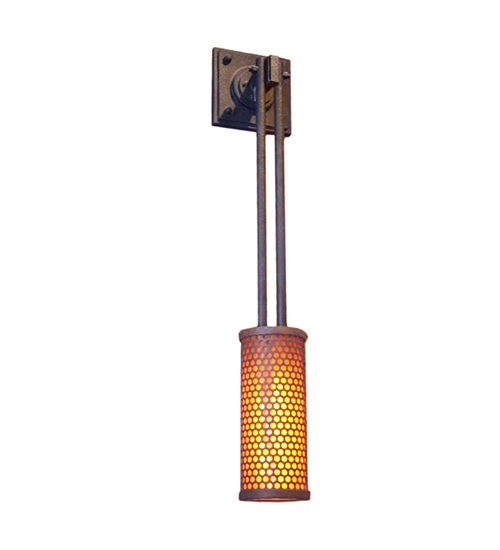 9" Wide Perforated Cylinder Wall Sconce | 116485