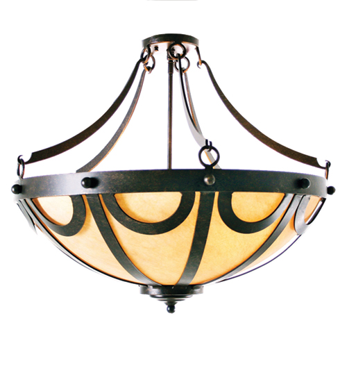 24" Wide Carousel Semi-Flush Mount | 116840