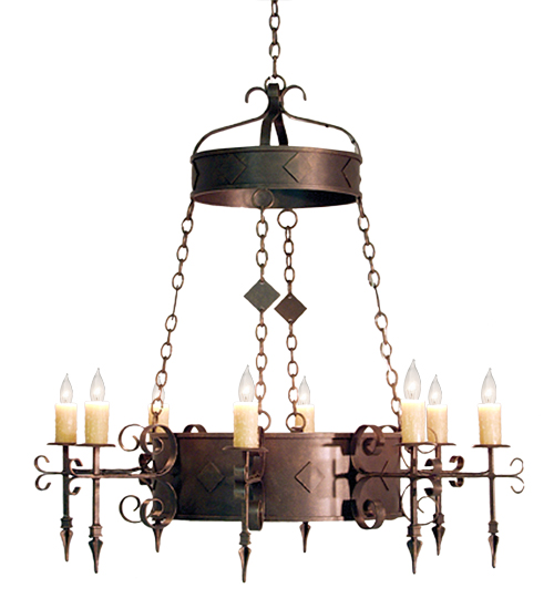 48" Wide Diamante 8 Light Chandelier | 117173