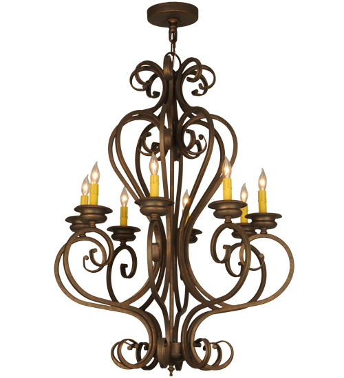28"W Fernando 8 LT Chandelier | 117683
