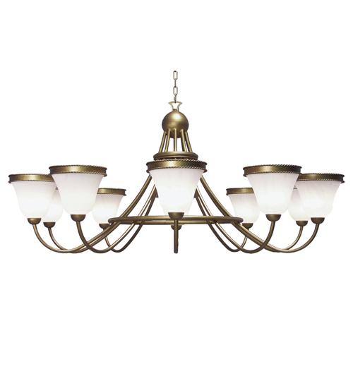 72" Wide Gala 10 Light Chandelier | 120256