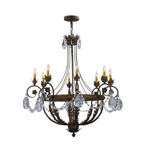 39"W Antonia 8 LT Chandelier | 120414