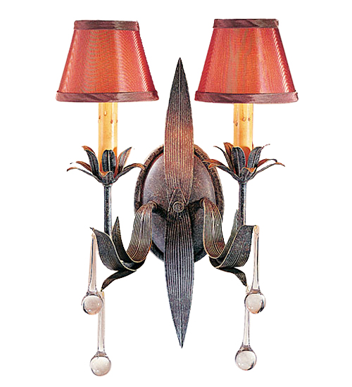 13" Wide Slenderleaf 2 Light Wall Sconce | 120771