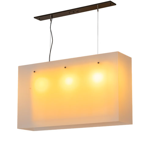 48" Long Quadrato Shadow Box Oblong Pendant | 126510