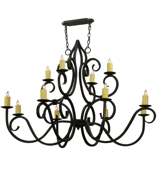 60" Wide Clayton 12 Light Chandelier | 117787