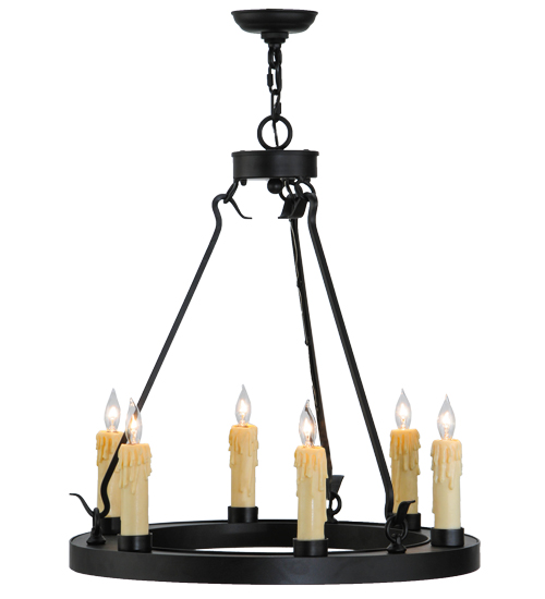 24" Wide Deina 6 Light Chandelier | 143056