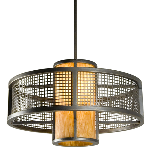 24" Wide Cilindro Mesh Pendant | 146020