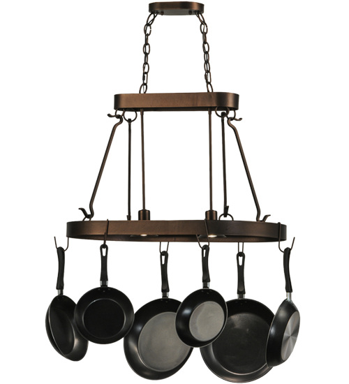 32" Long Harmony 2 Light Pot Rack | 149667