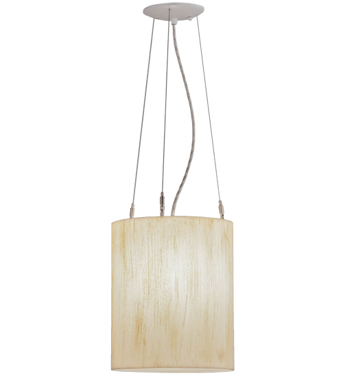 10" Wide Cilindro De Marfil Lino Pendant | 150735