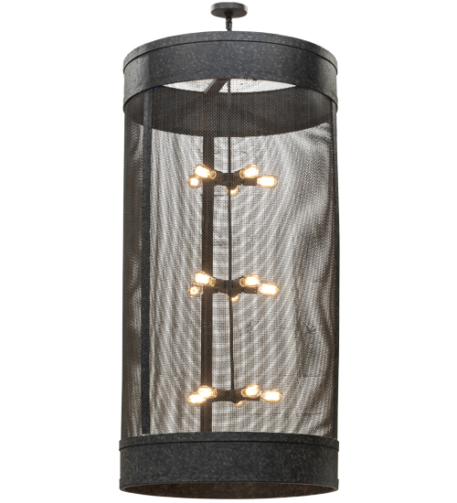 36"W Cilindro Cage 15 LT Pendant | 153274