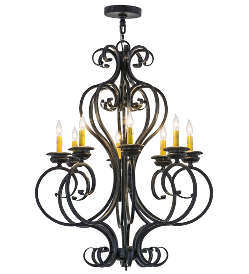 28"W Fernando 8 LT Chandelier | 156713