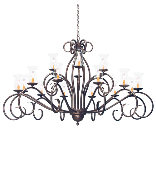 72" Wide Sienna 18 Light Two Tier Chandelier | 157991