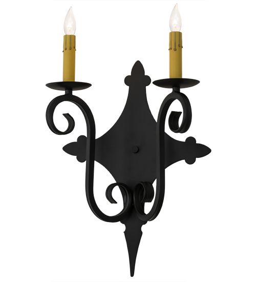 12" Wide Angelique 2 Light Wall Sconce | 162474