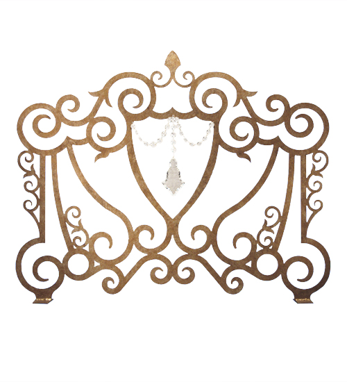 42" Wide Crystal Crest Fireplace Screen | 162744