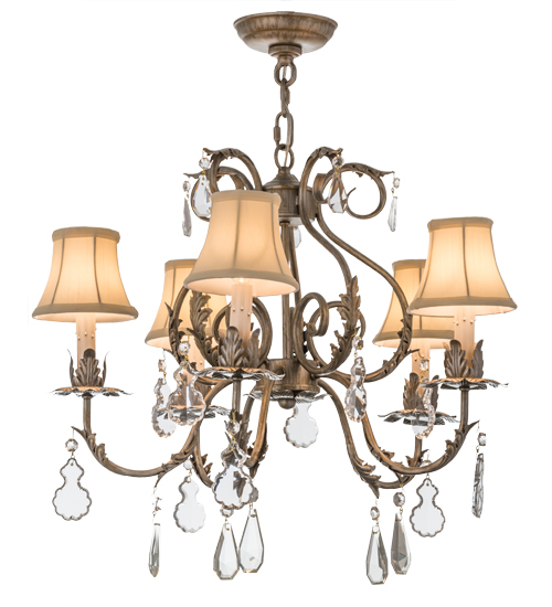 24"W Chantilly 5 LT Chandelier | 167681