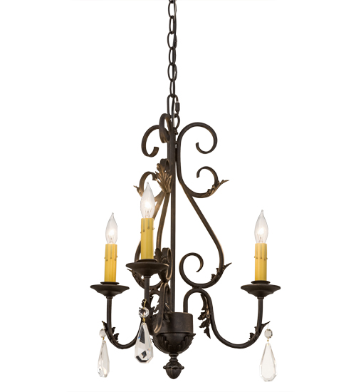 18" Wide French Elegance 3 Light Chandelier | 173174