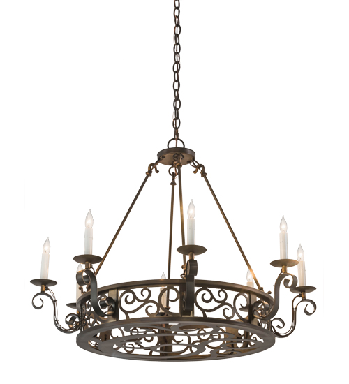 36"W Delano 8 LT Chandelier | 174068