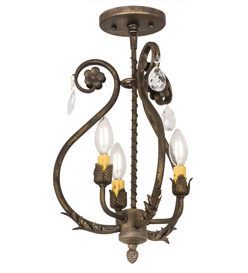 12"W Antonia 3 LT Chandelier | 174340