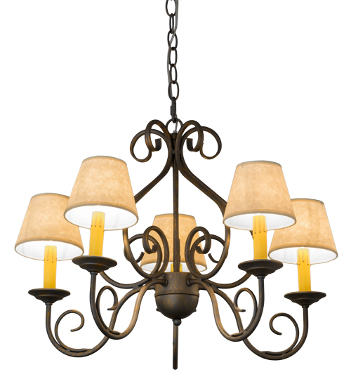 24" Wide Jenna 5 Light Chandelier | 183696