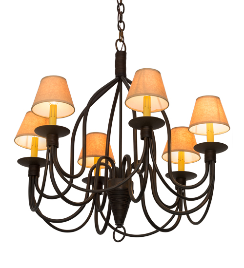 30"W Bell 6 LT Chandelier | 185646