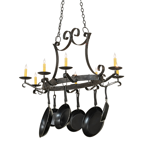53" Long Laramie 8 Light Pot Rack | 188401