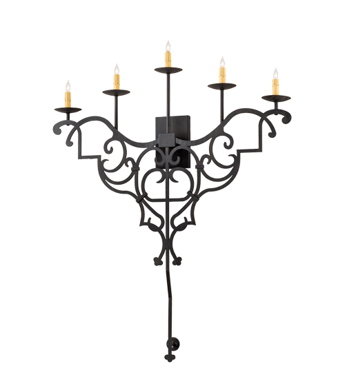 36"W Fleur De Lys Wall Sconce | 189167