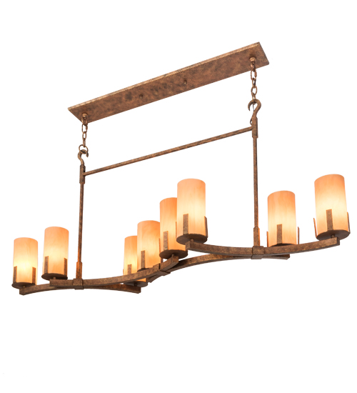 52" Long Cero 8 Light Oblong Chandelier | 193968