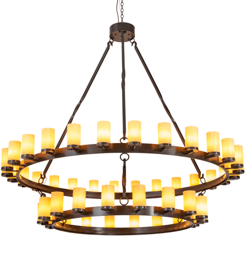 84" Wide Noziroh Ring 46 Light Two Tier Chandelier | 202794
