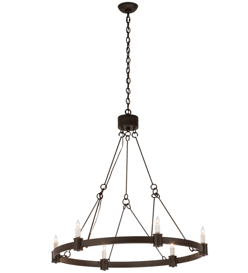 36" Wide Kenosha 6 Light Chandelier | 210880