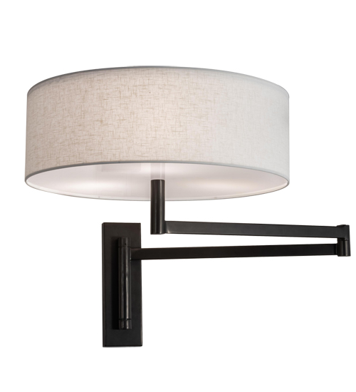 30" Wide Cilindro Textrene Swing Arm Wall Sconce | 228503