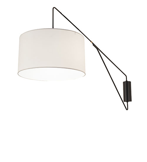 22" Wide Cilindro Textrene Swing Arm Wall Sconce | 244647