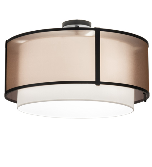 30" Wide Cilindro Semi-Flushmount | 249042