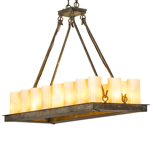 39" Long Loxley 18 Light Oblong Chandelier | 249385
