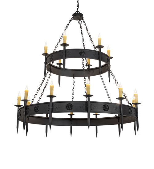 69" Wide Calandra 18 Light Two Tier Chandelier | 254917