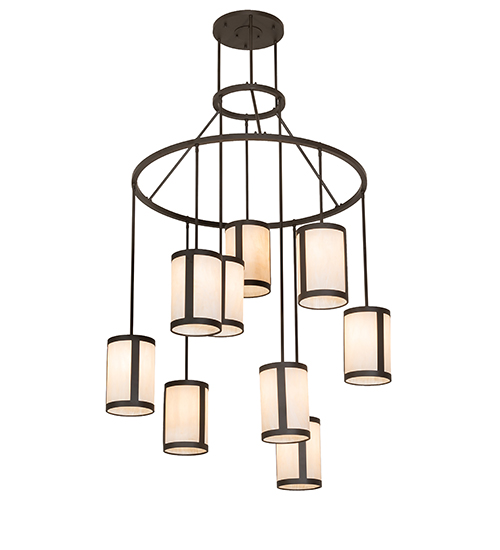 48" Wide Cartier 9 Light Cascading Chandelier | 255188