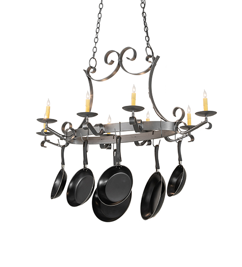 53" Long Laramie 8 Light Pot Rack | 271988