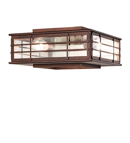 14" Square Pontrefract Lantern Flush Mount | 287427