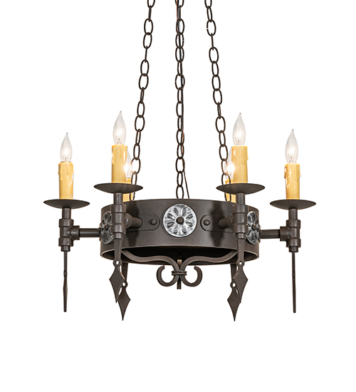 24" Wide Warwick 6 Light Chandelier | 111562