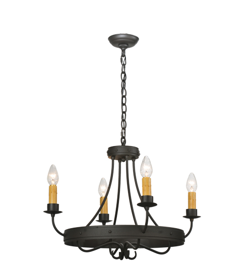 25" Wide Franciscan 4 Light Chandelier | 112632