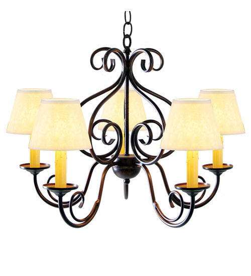24" Wide Jenna 5 Light Chandelier | 115230