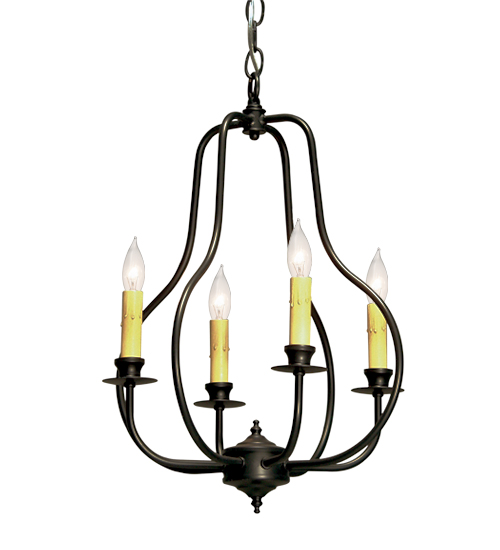 15" Wide Epare 4 Light Chandelier | 115627