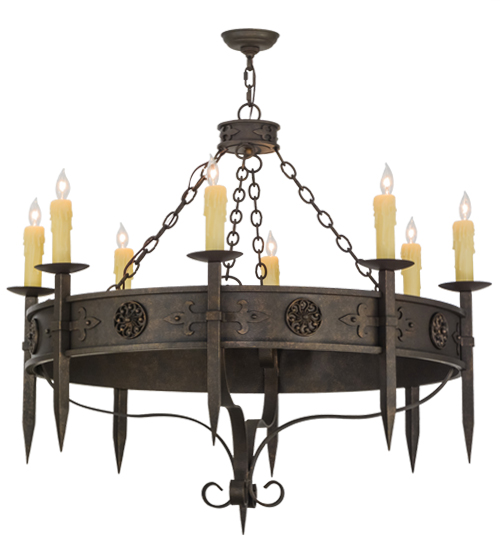 42"W Calandra 8 LT Chandelier | 115641