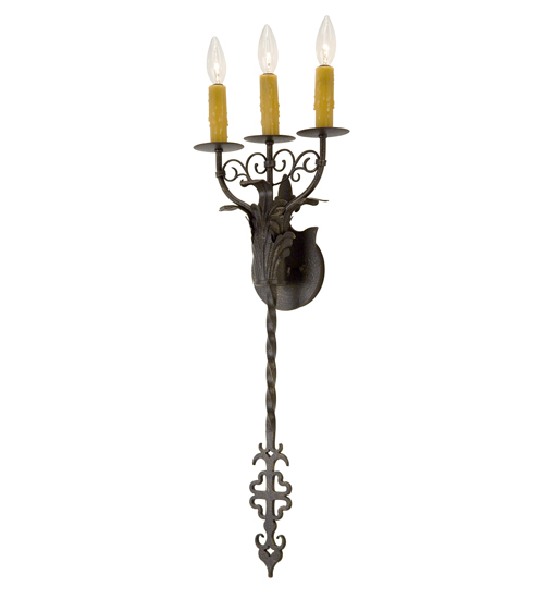 11" Wide Merano 3 Light Wall Sconce | 115897